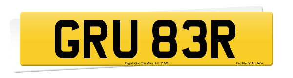 Registration number GRU 83R